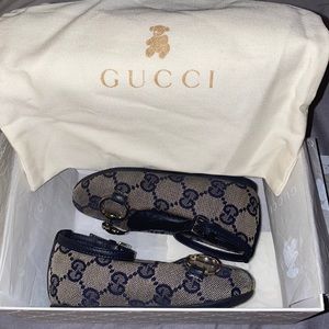 Gucci Navy Blue Kids Shoe